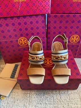 Tory Burch Jessa Block Heel Sandals